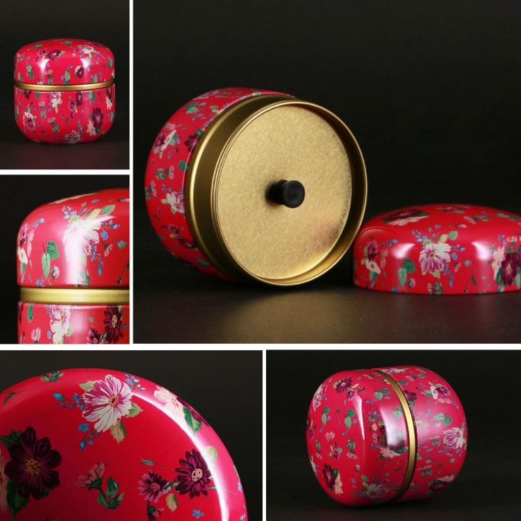 Japanese Style Tea Caddy (Red)