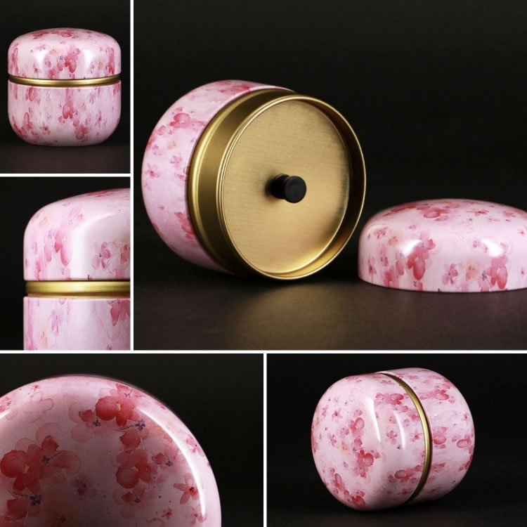 Japanese Style Tea Caddy (Pink)